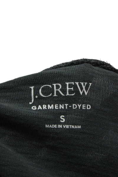 J Crew Mens Henley T-Shirt Gray Cotton Long Sleeve Size S