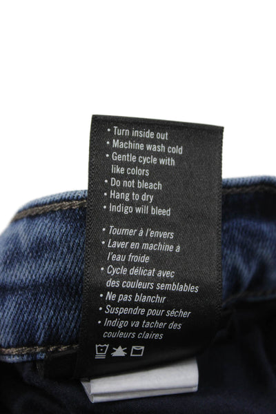 Paige Mens Skinny Jeans Blue Cotton High Rise Size 33