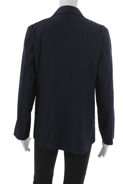 Estelle & Finn Womens Linen Blue Blazer Button Size 2