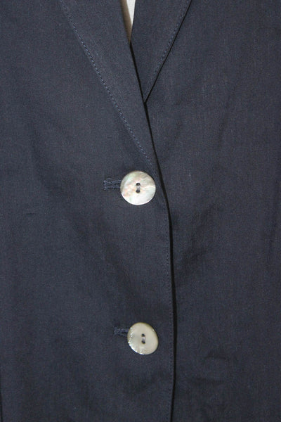 Estelle & Finn Womens Linen Blue Blazer Button Size 2