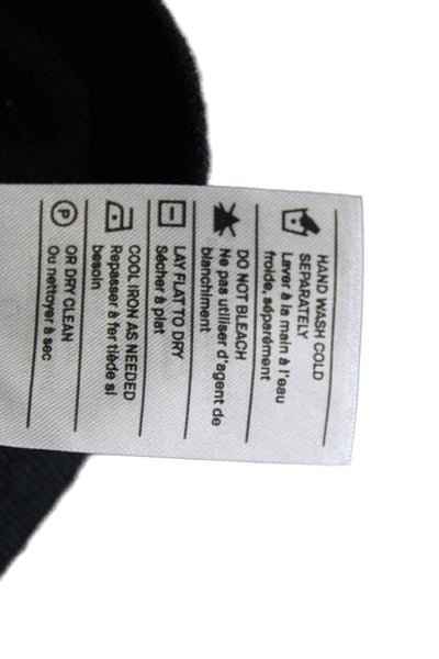 Vince Women Pullover Sweater Black Wool Crew Neck Long Sleeve Size L
