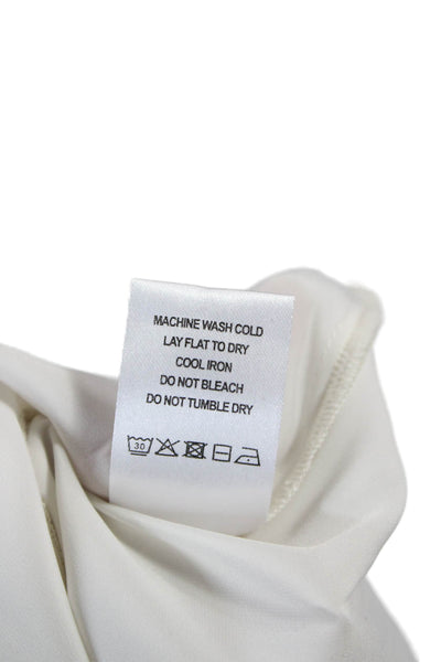 Lola & Sophie Women Basic Tank White Scoop Neck Sleeveless Polyester Size XL
