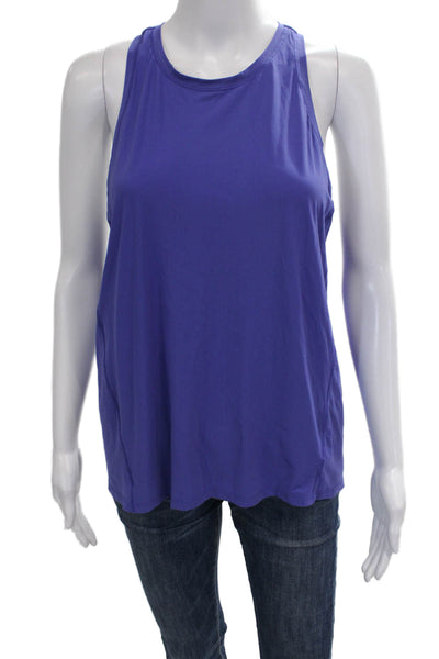 Athleta Womens Purple Sleeveless Basic Tank Round Neck Size S
