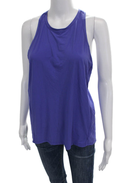 Athleta Womens Purple Sleeveless Basic Tank Round Neck Size S