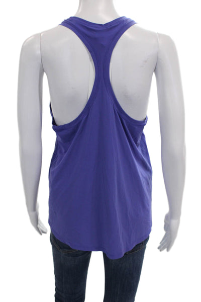 Athleta Womens Purple Sleeveless Basic Tank Round Neck Size S