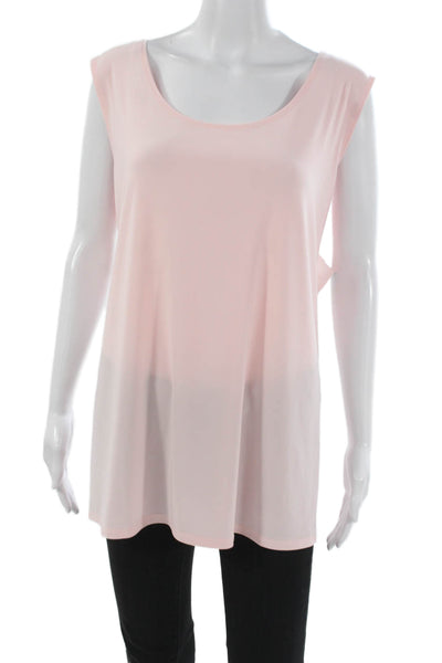 Joseph Ribkoff Women Sleeveless Tunic Pink Scoop Neck Polyester Size 2XL