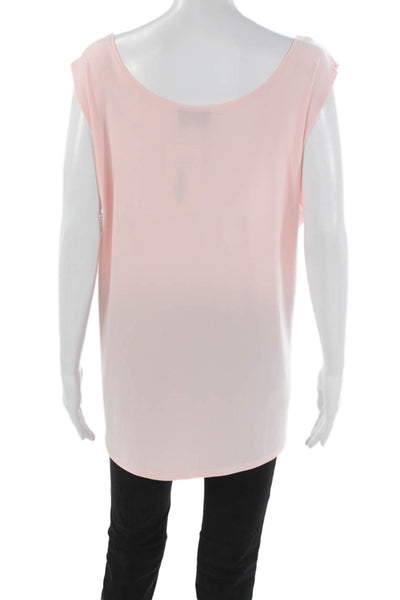 Joseph Ribkoff Women Sleeveless Tunic Pink Scoop Neck Polyester Size 2XL