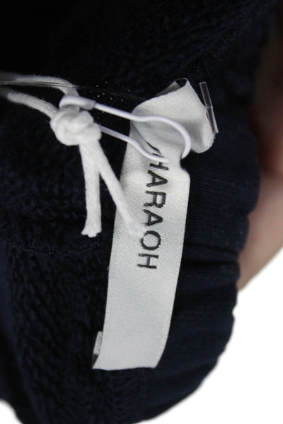 Pharaoh Unisex Adults Sweatpants Blue Cotton Pull On Size XL