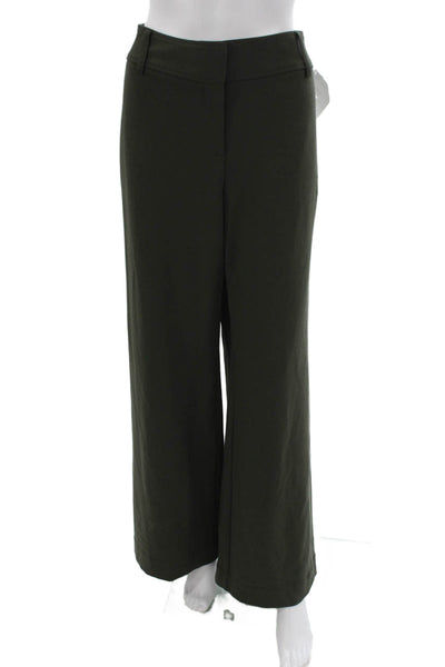 Drew Womens Dress Pants Green Rayon Zip Inseam 32 Size 12