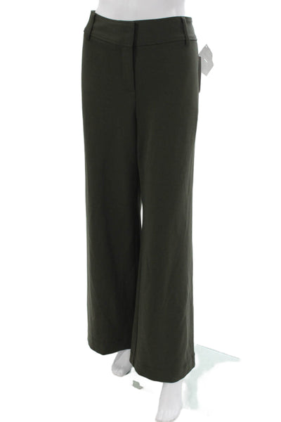 Drew Womens Dress Pants Green Rayon Zip Inseam 32 Size 12