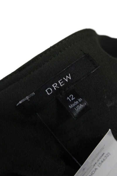 Drew Womens Dress Pants Green Rayon Zip Inseam 32 Size 12