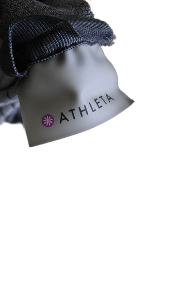 Athleta Womens Gray Track Jacket Long Sleeve Zip 88% Polyester Size S