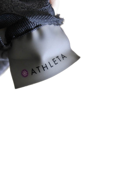 Athleta Womens Gray Track Jacket Long Sleeve Zip 88% Polyester Size S