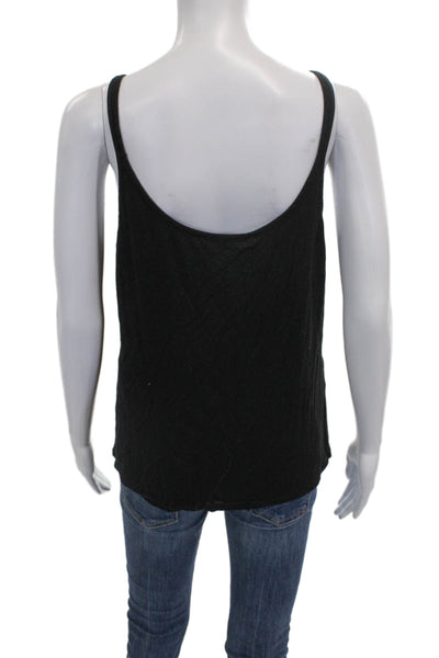 Max Mara Womens Camisole Black Scoop Neck Sleeveless Lightweight Knit Size M