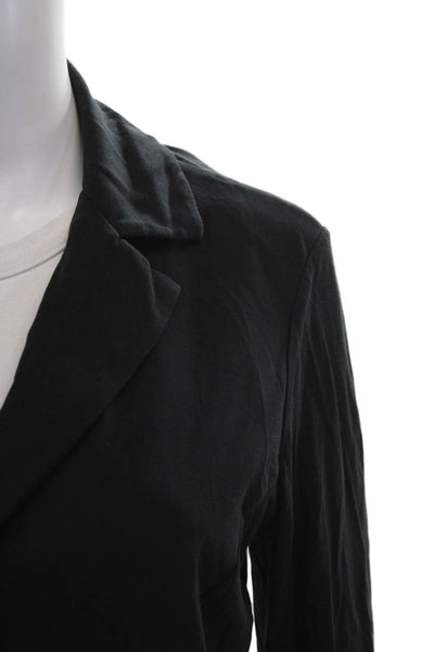 Weekend Max Mara Womens Black Button Front Long Sleeve Jacket Size L