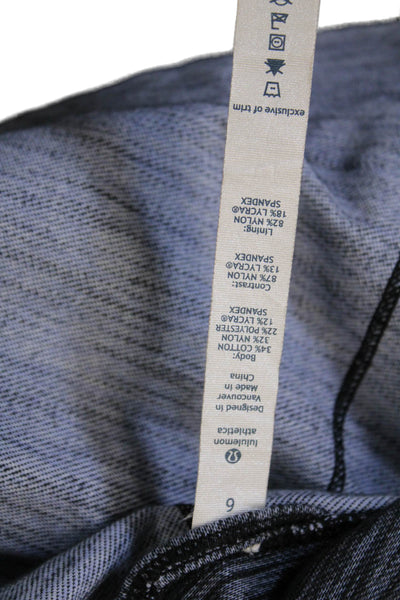 Lululemon Women Track Jacket Gray Flecked Zip Long Sleeve Size 6