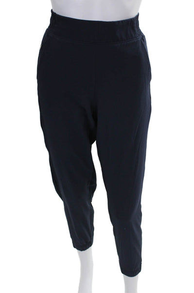 Athleta Women Jogger Pants Blue Polyester Blend Pull On Size 2