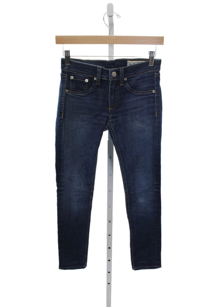 Rag & Bone Jean Women Skinny Jeans Blue Low Rise Size 24