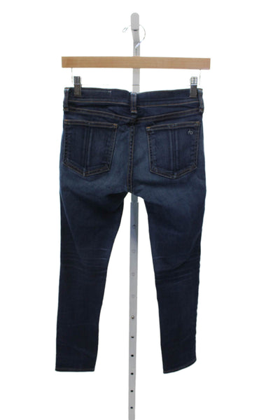 Rag & Bone Jean Women Skinny Jeans Blue Low Rise Size 24