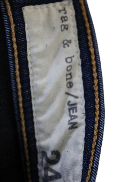 Rag & Bone Jean Women Skinny Jeans Blue Low Rise Size 24