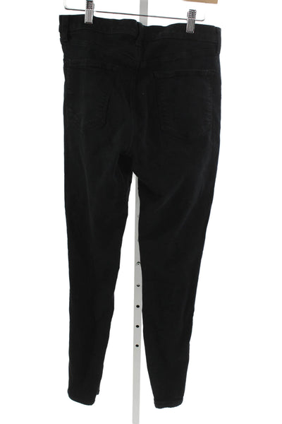 J Brand Women Skinny Black Viscose Mid Rise Jeans Size 29