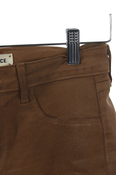 L'Agence Womens Skinny Brown Jeans Size 26
