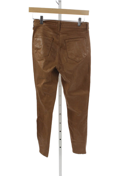 L'Agence Womens Skinny Brown Jeans Size 26