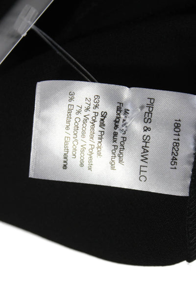 Veronica Beard Womens Sheath Dress Black Round Neck Half Sleeve Mini Size 2