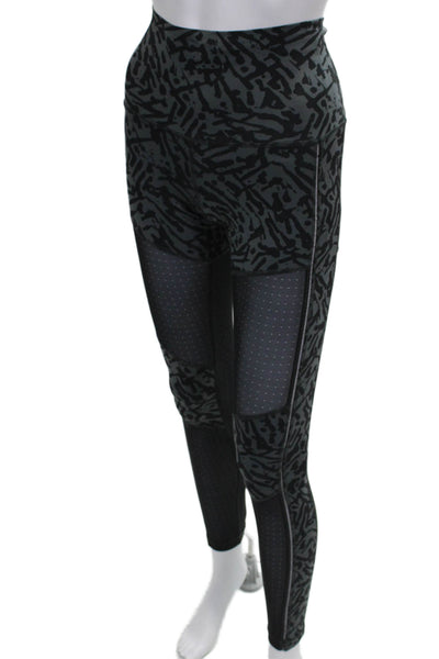 Lululemon Womens Gray Geometric Compression Leggings Polyester Size 2