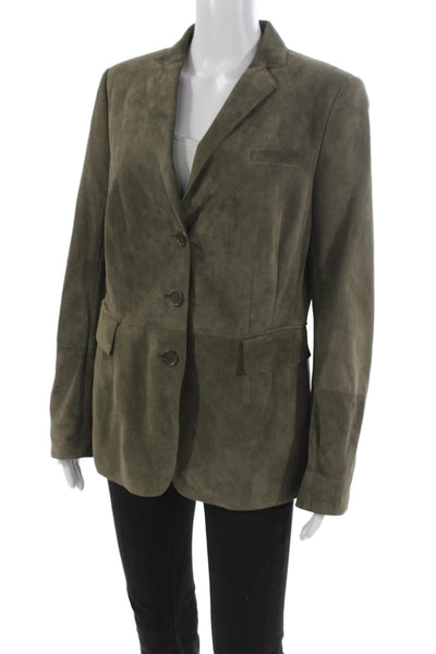 Not Available Womens Basic Wool Geometric Jacket 3/4 Sleeve Hook Eye Size 12