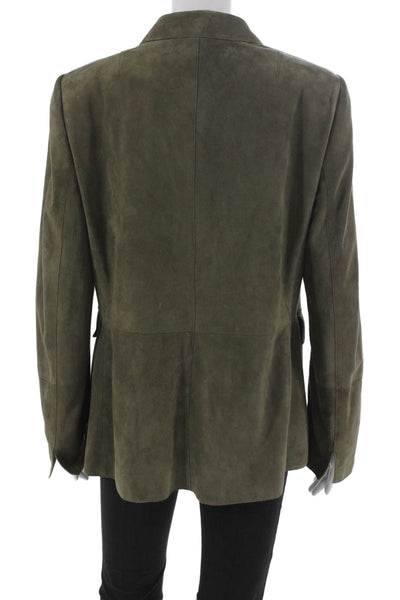 Not Available Womens Basic Wool Geometric Jacket 3/4 Sleeve Hook Eye Size 12