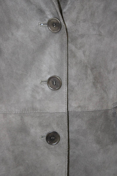 Not Available Womens Basic Wool Geometric Jacket 3/4 Sleeve Hook Eye Size 12