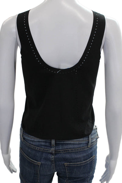 Athleta Women Basic Tank Black Sleeveless Round Neck Polyester Size 2XS