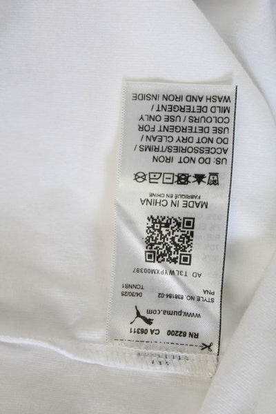 Fenty Puma by Rihanna Women Ringer Tee White Crewneck Short Sleeve Size XS