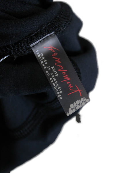 FP Movement Womens Ankle Leggings Black Polyester Size XS