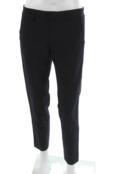 Vince Women Black Wool Ankle Pants Zip Inseam 28 Size 2