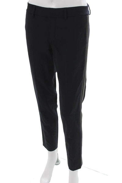 Vince Women Black Wool Ankle Pants Zip Inseam 28 Size 2
