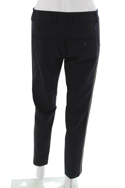 Vince Women Black Wool Ankle Pants Zip Inseam 28 Size 2