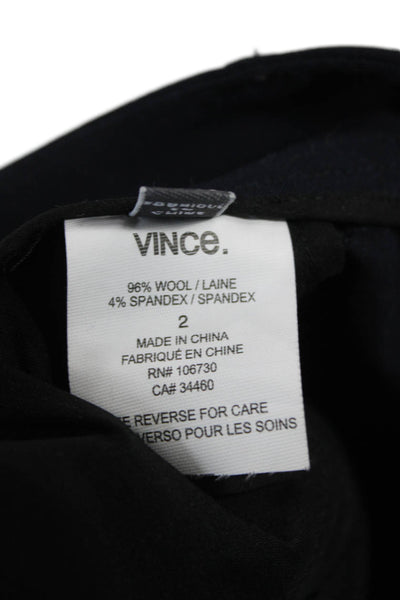 Halston Heritage Womens Black Ankle Pants Polyester Zip Size 0