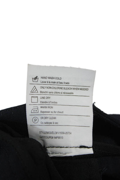 Halston Heritage Womens Black Ankle Pants Polyester Zip Size 0