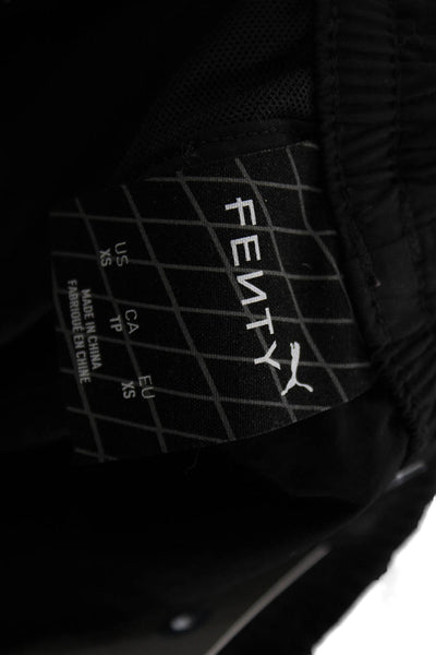 Fenty Women Black Nylon Drawstring Track Pants Size XS