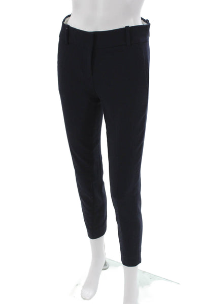 Vince Women Black Wool Ankle Pants Zip Inseam 28 Size 2