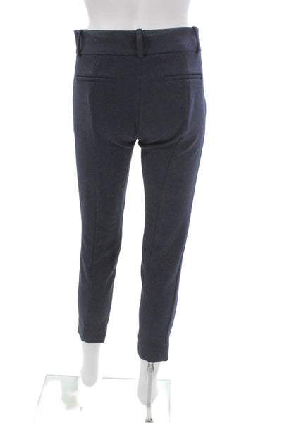 Vince Women Black Wool Ankle Pants Zip Inseam 28 Size 2