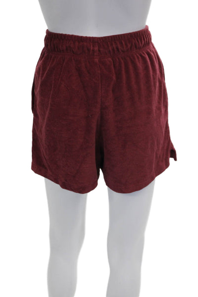 Fenty Puma by Rihanna Women Sweat Shorts Red Drawstring Cotton Size XS