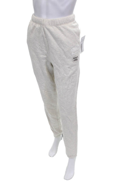 Roots Unisex Adults Gray Sweatpants 80% Organic Cotton Pull On Size S