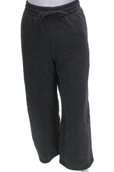TNA Women Gray Drawstring Cotton Blend Sweatpants Size M