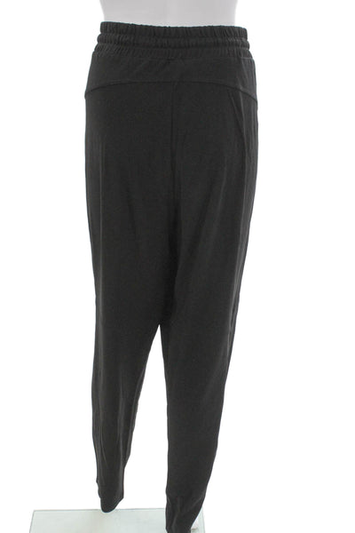 Lauren Ralph Lauren Womens Jogger Pants Black Viscose Blend Drawstring Size XL