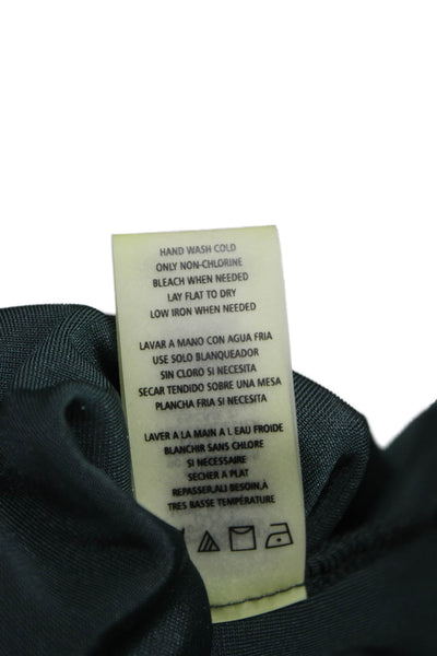 Karl Lagerfeld Women Tunic Green Polyester Round Neck Short Sleeve Size L