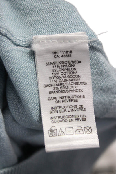 Michael Kors Women Cardigan Beige V-Neck Long Sleeve Cotton Solid Size XL