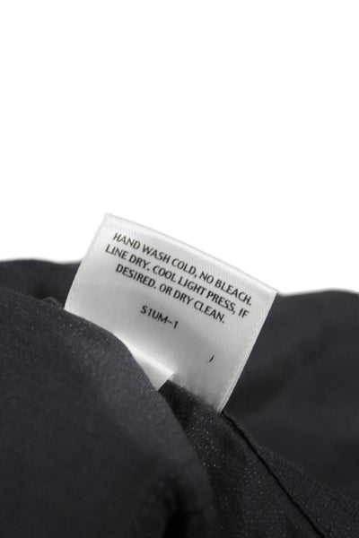 Eileen Fisher Womens Basic Jacket Gray Zip Long Sleeve Size L